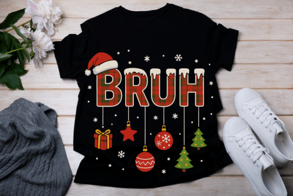 Bruh Christmas Funny Design: A Modern Graphic Design Asset
