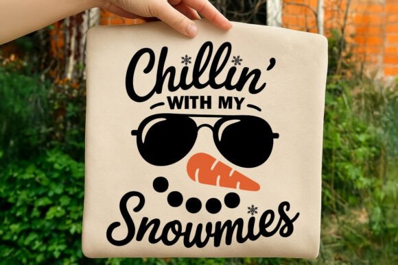 Chillin with My Snowmies: A Cool PNG Design for Creative Projects