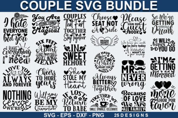 Couple SVG Bundle: Elevate Your T-Shirt Design Projects