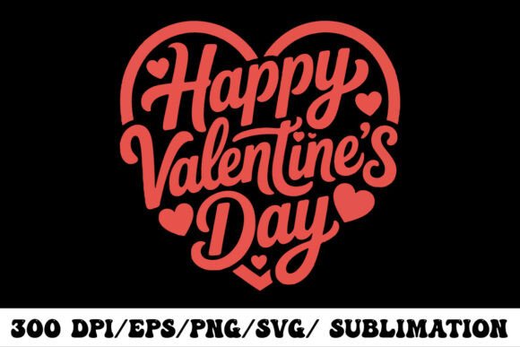 Elegant Heart Typography: The Perfect Valentine Design