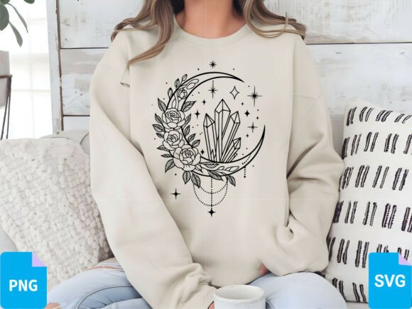 Enchant Your Projects: Magic & Celestial T-Shirt Design SVG, PNG