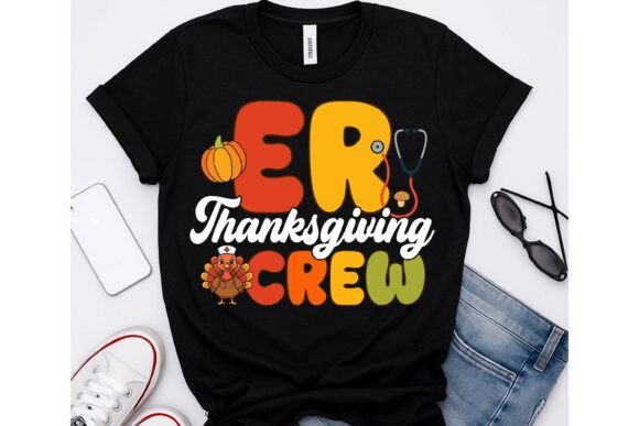 ER Nurse Thanksgiving Crew Tshirt Design: A Creative Asset