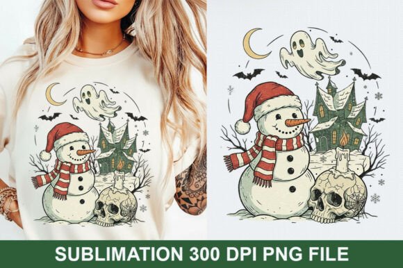 Festive Branding: Christmas Snowman Sublimation PNG Design