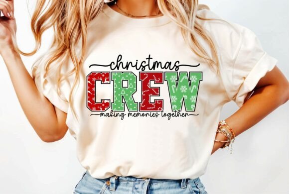 Festive Branding: The Christmas Crew T-shirt Design