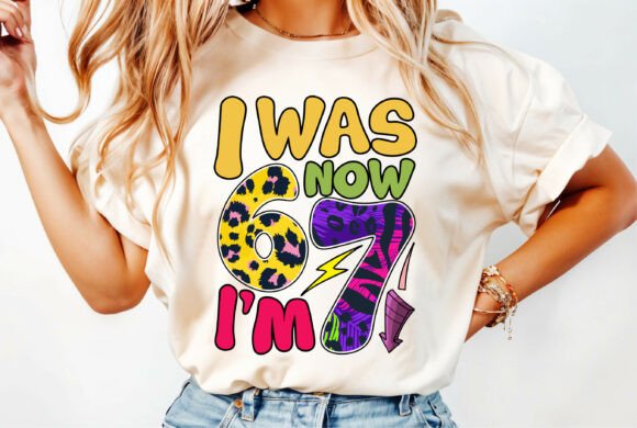 Funny 67 T-shirt Design: A Playful Asset for Visual Storytelling