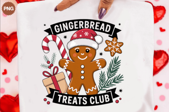 Gingerbread Treats Club PNG Design: A Creative Asset
