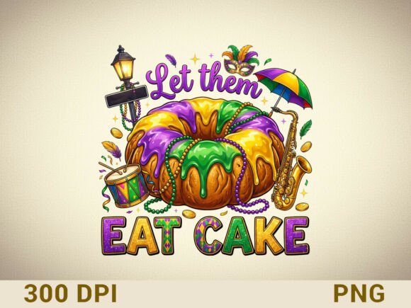 Mardi Gras King Cake Sublimation Design: A Festive Asset