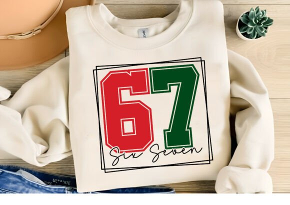 Six Seven Christmas T-Shirt Design: Festive Branding Assets